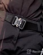 img 1 attached to Military Quick Release Heavy Duty Men's Belt - MOZETO Tactical Accessories review by Chris Sweeton