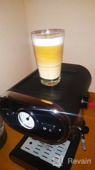 img 1 attached to Rozhkovy coffee maker Kitfort KT-702, black review by Czesawa Scise ᠌