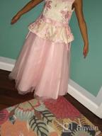 img 1 attached to TTYAOVO Embroidered Birthday Wedding Flower Girls' Clothing review by Lisa Kattestad