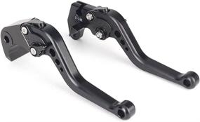 img 4 attached to 🏍️ GZYF Motorcycle Short Brake Clutch Levers for Suzuki GSXR 600/750 K4 (2004-2005) - Black