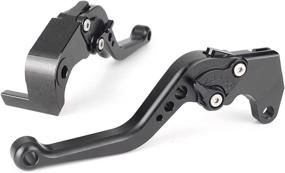 img 1 attached to 🏍️ GZYF Motorcycle Short Brake Clutch Levers for Suzuki GSXR 600/750 K4 (2004-2005) - Black