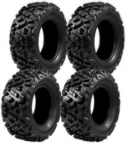 img 3 attached to Set Of 4 Motorhot All Terrain ATV UTV Tires 25X8-12 Front & 25X10-12 Rear 6PR Tubeless For Enhanced Off-Road Performance