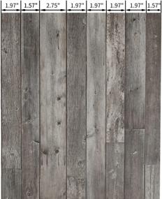 img 2 attached to Wood Wallpaper Shiplap Peel And Stick Wallpaper For Bedroom 15.8" X 118" Self Adhesive Vintage Wood Plank Farmhouse Wallpaper Removable Wood Contact Paper For Cabinets Shelves