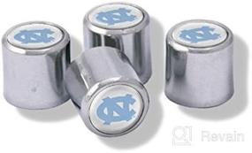 img 1 attached to NCAA North Carolina Tar Heels Metal Tire Valve Stem Caps - Enhance Your Ride with This 4-Pack