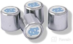 img 2 attached to NCAA North Carolina Tar Heels Metal Tire Valve Stem Caps - Enhance Your Ride with This 4-Pack