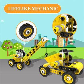 img 3 attached to Unlock Creativity And Knowledge With Acelane Kids Building Toys STEM Toys - 100Pcs 8-In-1 Educational Learning Construction Toy For 5-Year-Old Boys And Girls