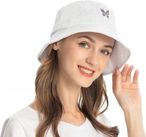 img 3 attached to Women'S & Men'S Packable Summer Travel Beach Sun Bucket Hat With Trendy Prints