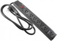 cablesonline sp-054: 7-outlet surge protector power strip with rj45 outlets and 6-foot cable logo
