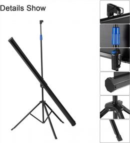 img 2 attached to Excelvan 100 Inch HD Projector Screen With Stable Tripod Stand - Ideal For Weddings, Parties And Meetings