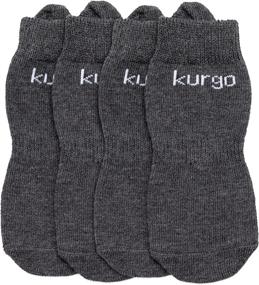 img 3 attached to Kurgo Blaze Dog Socks - Stretchy Dog Shoes Socks - Eases Dog 🐾 Shoes Application - Outdoor Pet Socks - Heel Tab, Quick-Drying Material, Snug Fit - Medium