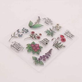 img 1 attached to Create Beautiful Crafts With Flower Love Letters Leaves Clear Stamps - Perfect For Scrapbooking, Card Making And Holidays!