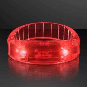 img 1 attached to Be The Center Of Attention With Our FlashingBlinkyLights Red LED Fashion Bracelets
