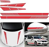 🚗 elliott jonah 6x stripe vinyl decal sticker - car side body hood cover rearview mirror graphics logo