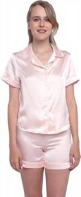 img 3 attached to Indulge In Luxurious Comfort With MYK Pure Mulberry Silk Two-Piece Pajama Set