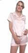 indulge in luxurious comfort with myk pure mulberry silk two-piece pajama set logo