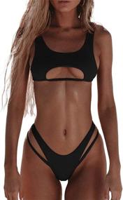 img 4 attached to 👙 SherryDC Women's Strappy Swimsuit with Padded Support – Stylish Swimwear from Swimsuits & Cover Ups