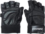 🧤 optimized for seo: black label 5890 premium leather standard style gloves with rubber xtreme traction pads by contraband logo