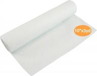 🧵 brothread wash away - water soluble embroidery stabilizer backing & topping roll - 10" x 3 yards - lightweight - versatile sizes for machine embroidery and hand sewing logo