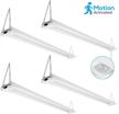 boost your workspace lighting with leonlite 4ft motion activated led shop lights - pack of 4 logo