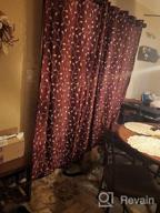 img 1 attached to Navy Blue Semi Sheer Floral Embroidery Faux Linen Curtains - 52 X 63 Inch 2 Panels review by Jamal Murph
