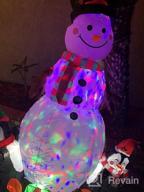 img 1 attached to OurWarm 6Ft Inflatable Snowman And Penguin Christmas Decoration With Rotating LED Lights For Outdoor And Indoor Christmas Decor, Blow Up Yard Decorations For Garden And Home review by Kimberly Brown