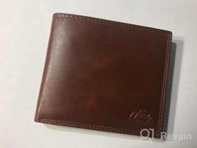 img 7 attached to Blocking Bifold Genuine Cowhide Leather Men's Accessories for Wallets, Card Cases & Money Organizers