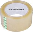 partysaving 18rolls 2" x 110 yards (330 ft) clear packing shipping storage box sealing packaging tape apl1268, 18 rolls logo