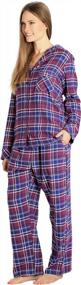 img 1 attached to Stay Cozy All Night With EVERDREAM Women'S Long Flannel Cotton Pajama Set