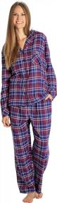img 2 attached to Stay Cozy All Night With EVERDREAM Women'S Long Flannel Cotton Pajama Set