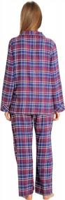 img 3 attached to Stay Cozy All Night With EVERDREAM Women'S Long Flannel Cotton Pajama Set