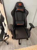 img 2 attached to Gaming chair COUGAR Rampart, upholstery: imitation leather/textile, color: black review by Czesawa Ostrow ᠌