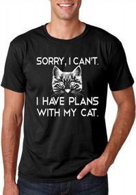 img 4 attached to Мужская футболка Cat Lover: извините, не могу потусоваться, у нас с котом есть планы - CBTwear