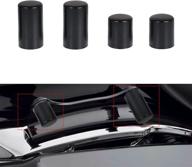 aufer matte black 4-point docking hardware kits: complete cover caps for harley touring bikes 2009-2022 логотип