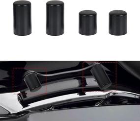 img 4 attached to AUFER Matte Black 4-Point Docking Hardware Kits: Complete Cover Caps for Harley Touring Bikes 2009-2022