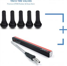 img 4 attached to CKAuto Valve Stem Tool Puller With 5Pcs TR413 Tubeless Snap-In Tire Valve Stems