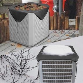 img 1 attached to ❄️ Premium Heavy Duty Winter Top Air Conditioner Cover for Outdoor Units by Jeacent