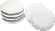 🚗 viking cotton terry cloth applicator pads, car wax applicator 6-pack - 5 inch diameter, white логотип