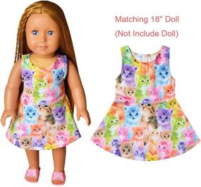 img 1 attached to America Matching Mermaid Dresses 18 Inch Dolls & Accessories