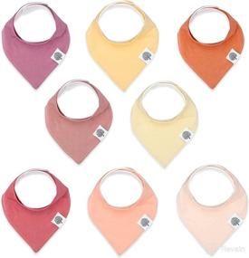 img 4 attached to 💕 Parker Baby Bandana Drool Bibs: Vail Set- 8 Pack Baby Bibs for Girls