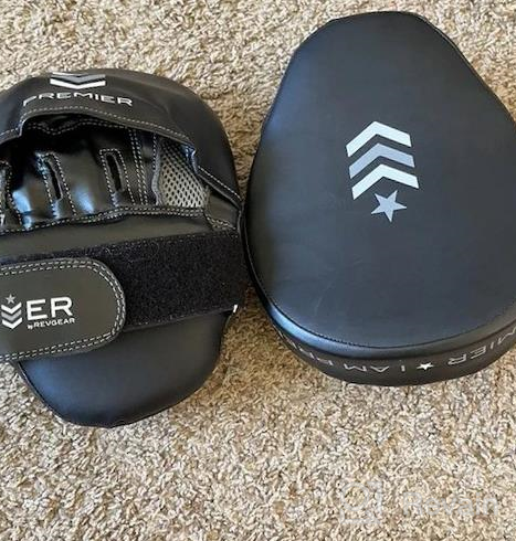 img 1 attached to Revgear Premier Boxing MMA Punching Mitts Ideal To Start Building Your Martial Arts Skills For Men And Women Anatomically Curved Disperses Impact And Increases Protection review by Anthony Hobby