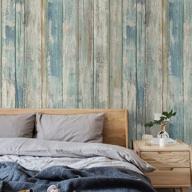 vintage wood panel wallpaper: self-adhesive & removable peel and stick paper for interior decoration & christmas логотип