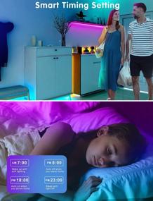 img 2 attached to QZYL RGB LED Strip Lights 150 FT, Music Sync Ultra-Long Room Decoration For Bedroom, Kitchen Party With APP Remote Control