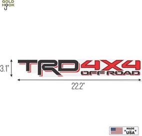 img 1 attached to 🚙 Декали для кузова Tacoma TRD 4x4 - комплект наклеек Offroad Racing Development (2 шт.) (Оригинал)