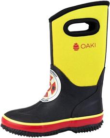 img 4 attached to OAKI Neoprene Boots Fireman Rescue Boys' Shoes ~ Boots