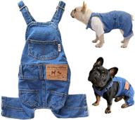 🐶 stylish denim overalls for dogs & cats: fashionable pet clothes for boy & girl, comfortable jeans apparel for small to medium breeds логотип