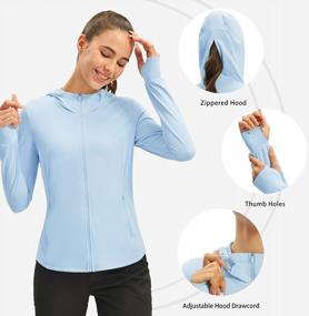 img 1 attached to Women'S Sun Protection Hoodie Jacket With UPF 50+, Long Sleeve Zip Up For Hiking, Fishing, And Outdoor Activities, Features 4 Convenient Pockets By JOYSPELS