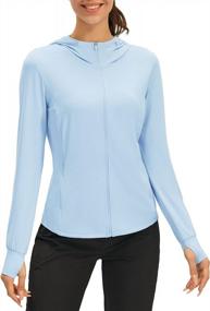 img 4 attached to Women'S Sun Protection Hoodie Jacket With UPF 50+, Long Sleeve Zip Up For Hiking, Fishing, And Outdoor Activities, Features 4 Convenient Pockets By JOYSPELS