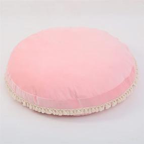 img 4 attached to 🎀 Multi-purpose Large Floor Pillow for Kids: Cushioned Seating, Reading Nook, and Playroom Essential - Pink