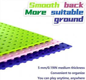 img 1 attached to Green 10" X 10" Peel-And-Stick Building Base Block Plate, Compatible With Most Major Brands Bricks (4-Pack)