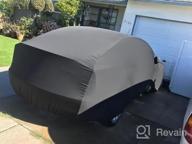 img 1 attached to Premium Car Cover For Tesla Model 3 - UV Resistant, Windproof, And Scratchproof Outdoor Sedan Cover By Xipoo Fit (Black) review by Carl Estell